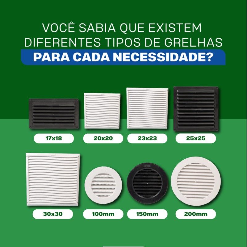 Diferentes tipos de grelhas