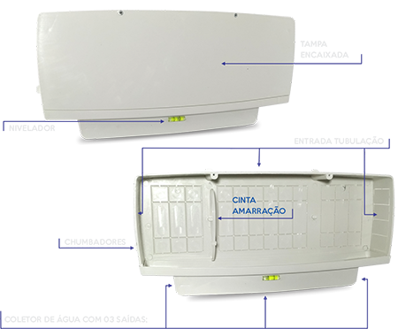Caixa p/ Split Top 3S GR 38 - Branco