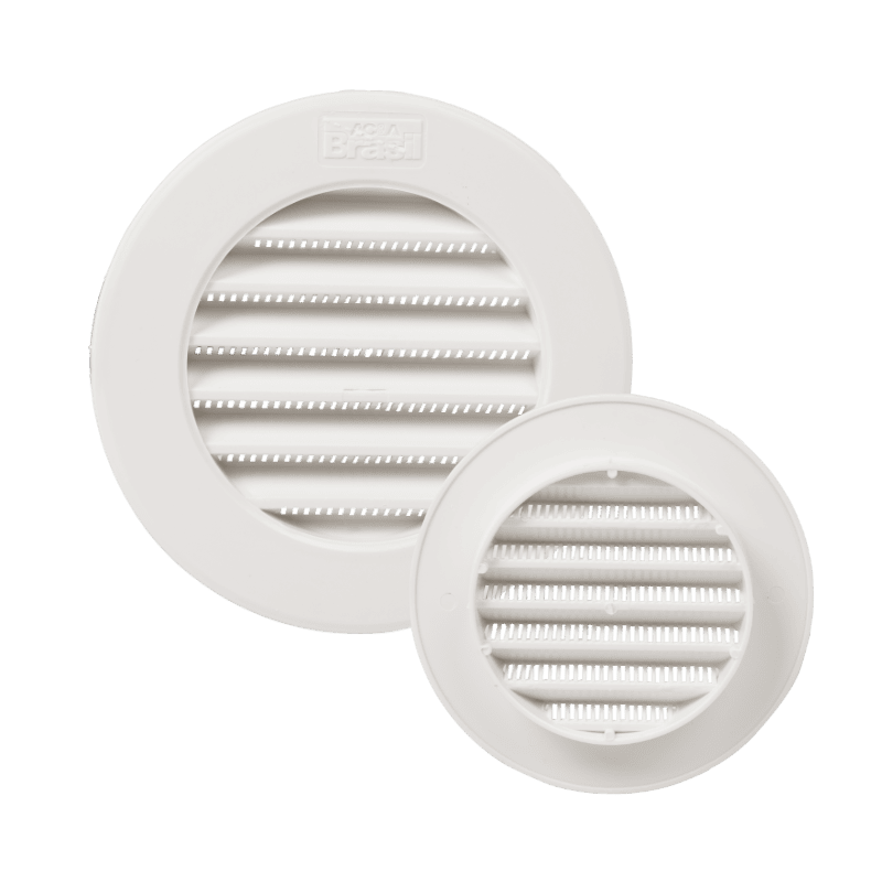 Grade de encaixe - 100 MM  Branco