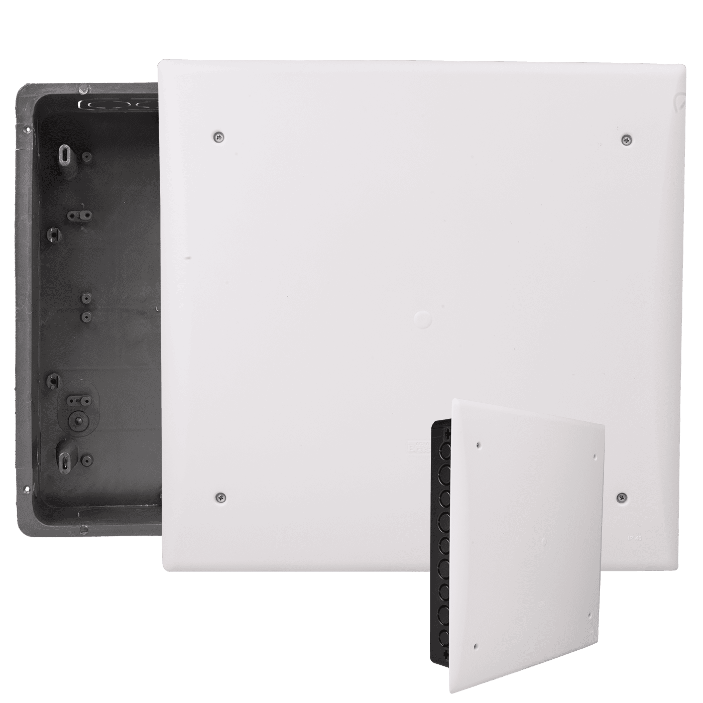 Caixa de Passagem 41x41cm Embutir - Branco