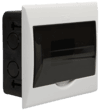 Quadro de Distribuição 6/8 disj. de Embutir - Fumê