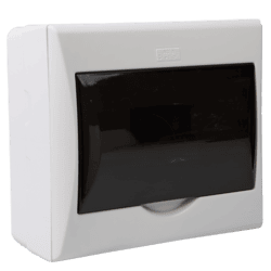 Quadro de Distribuição 8 disj. Sobrepor - Fumê 